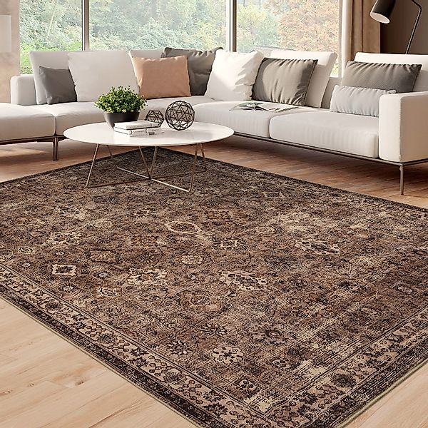 GarveeMore Teppich Wohnzimmer Vintage Waschbarer Teppiche günstig online kaufen