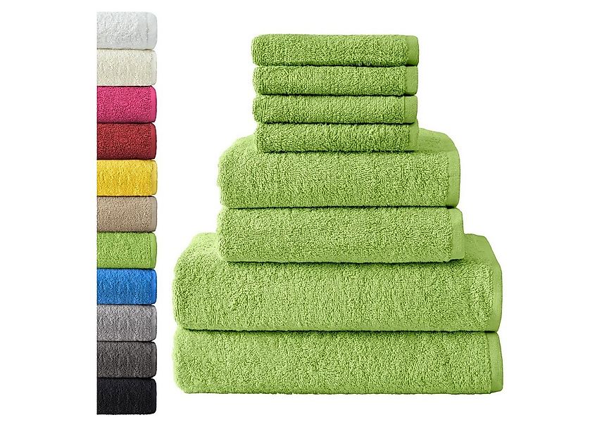 NatureMark Handtuch Set 8 tlg. Frottier Handtuch-Set, 100% Baumwolle (8-St) günstig online kaufen