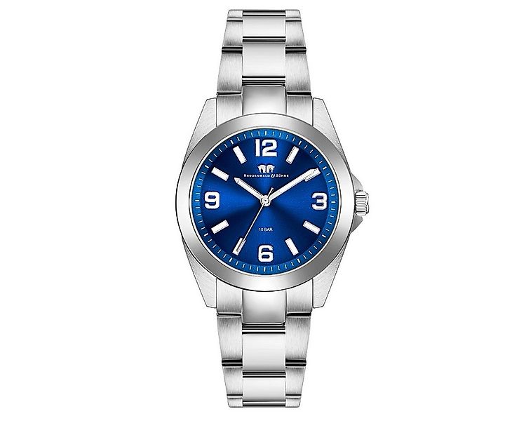 Rhodenwald & Söhne Quarzuhr Majestia silber, Quarzuhr günstig online kaufen