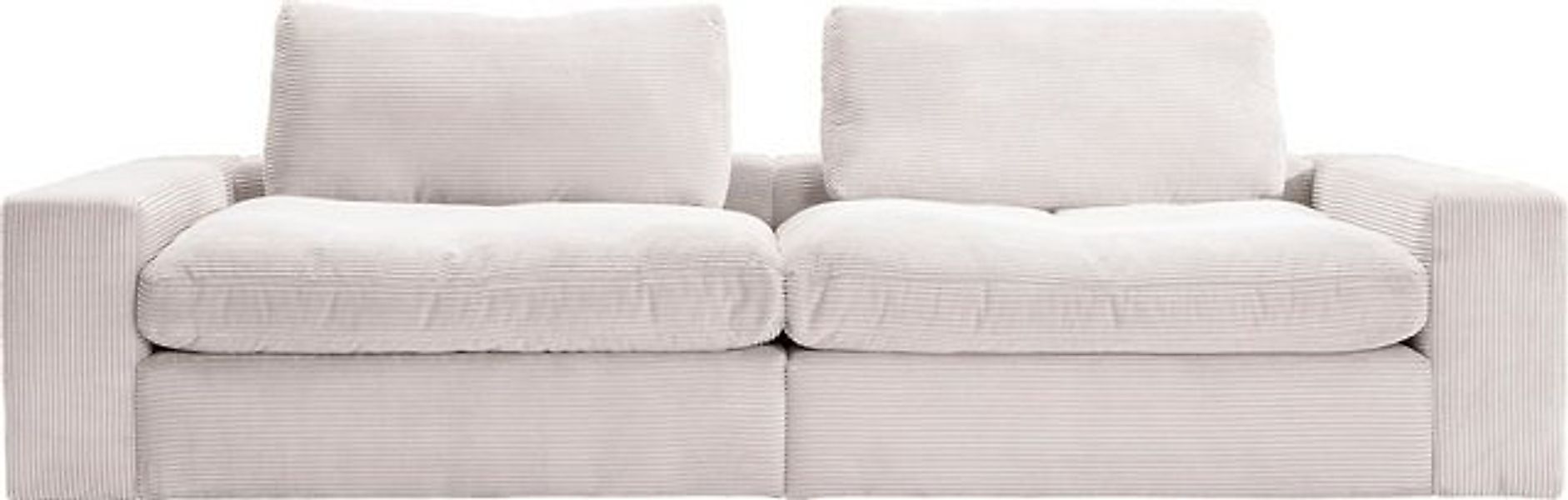alina Big-Sofa Sandy, mit losen Sitz und Rückenkissen, in modernem Cordstof günstig online kaufen