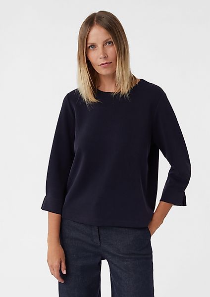 comma Sweatshirt Weiches Sweatshirt mit 3/4-Ärmeln günstig online kaufen