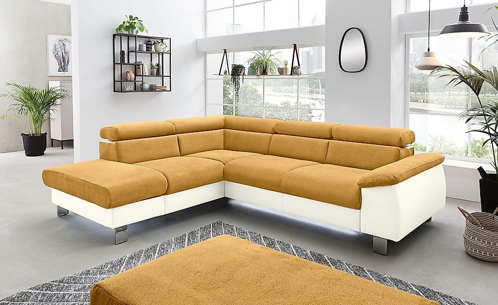 COTTA Polstergarnitur "Komaris L-Form", (Set), Set bestehend aus: Ecksofa m günstig online kaufen