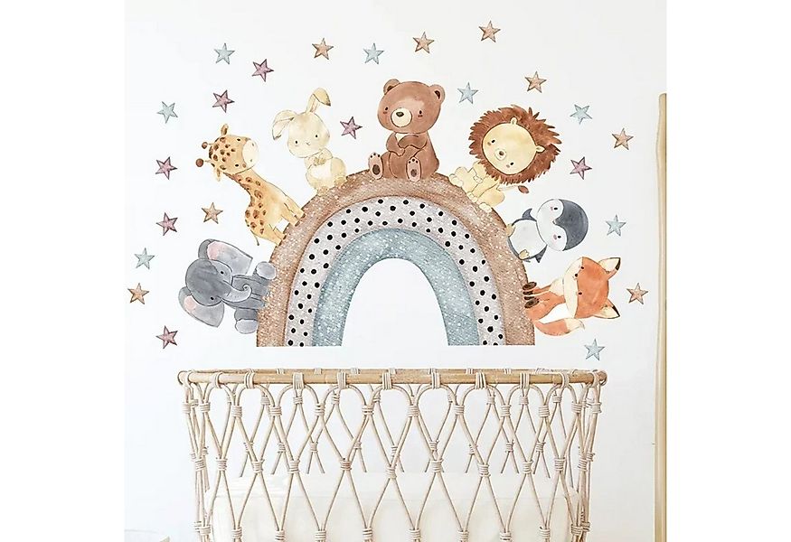 Montegoni Wandsticker Tiere Wandsticker für Kinderzimmer Dekoration, Wandau günstig online kaufen