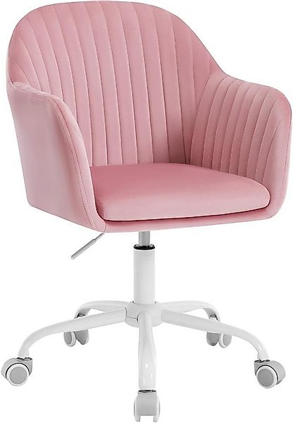 Woltu Schreibtischstuhl, Homeoffice Stuhl mit Rollen, Schminkstuhl höhenver günstig online kaufen