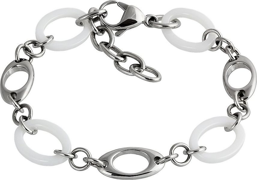 Amello Edelstahlarmband Amello Kegel Armband silber weiß (Armband), Armbänd günstig online kaufen