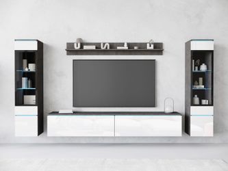 INOSIGN Wohnwand VERA II, Vitrinen Türanschlag günstig online kaufen