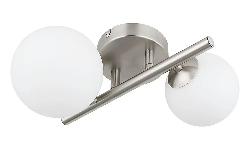 Globo Lighting Deckenleuchte  Riha ¦ silber ¦ Maße (cm): B: 25 H: 12,5 T: 2 günstig online kaufen
