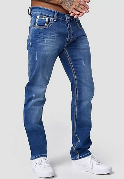 Code47 Regular-fit-Jeans Herren Jeans Hose Slim Fit Männer Regular Fit Deni günstig online kaufen