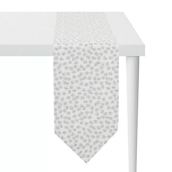 home24 Apelt Tischband 1501 Weiß/Silber Mischgewebe 24x175 cm (BxH) günstig online kaufen