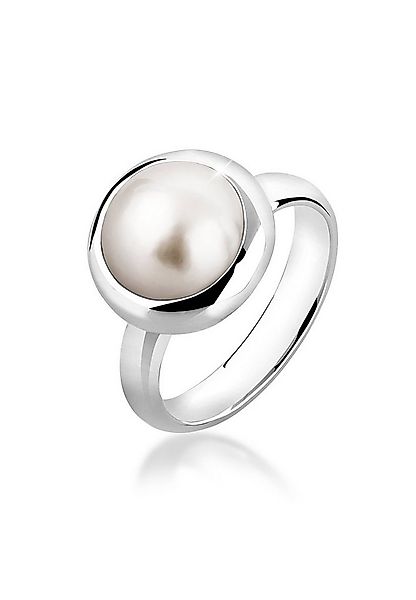 Nenalina Perlenring Damenring Mabe Perle Klassisch Edel 925 Silber günstig online kaufen