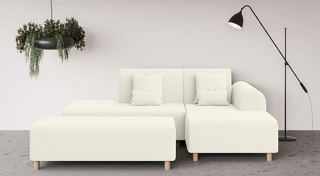 OTTO home Ecksofa "Suyala" L-Form mit Hocker günstig online kaufen