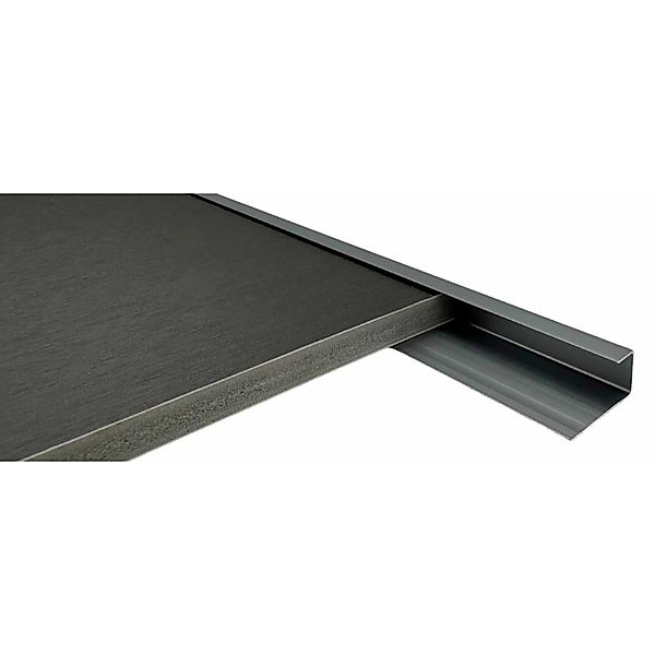 Colortree Aluminium Profil Endprofil Anthrazit Eloxiert 2m U Montageprofil günstig online kaufen