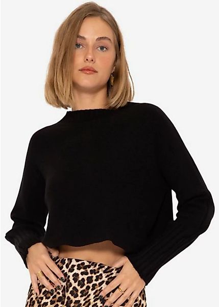 SASSYCLASSY Cardigan Cropped Oversize Pullover Lässiger Cropped-Pullover mi günstig online kaufen