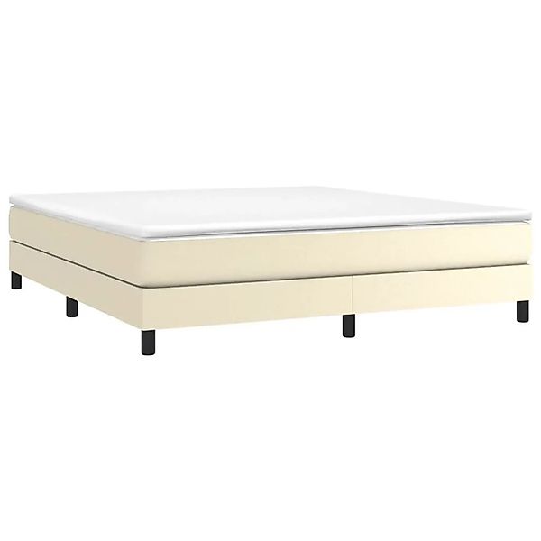 vidaXL Boxspringbettgestell Creme 180x200 cm Kunstleder 3120714 günstig online kaufen