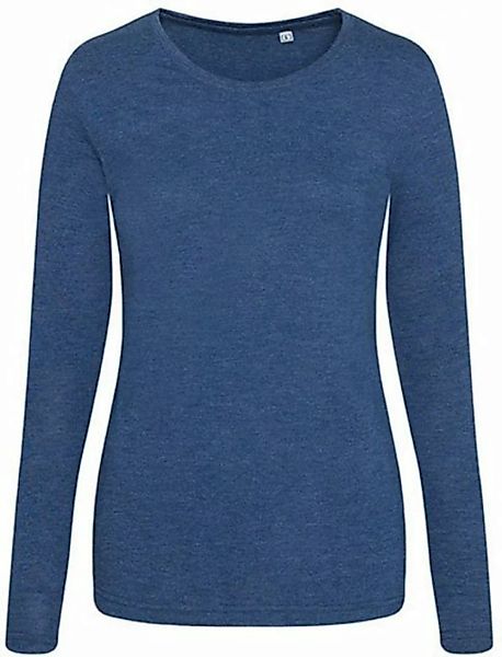 Just Ts Langarmshirt Damen Longsleeve Girlie Tri-Blend T günstig online kaufen