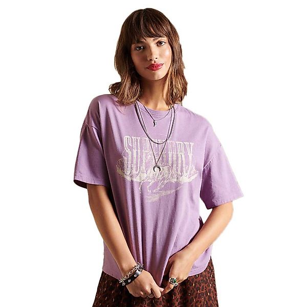 Superdry Boho Graphic Fit Kurzärmeliges T-shirt XL Dazed Lilac günstig online kaufen