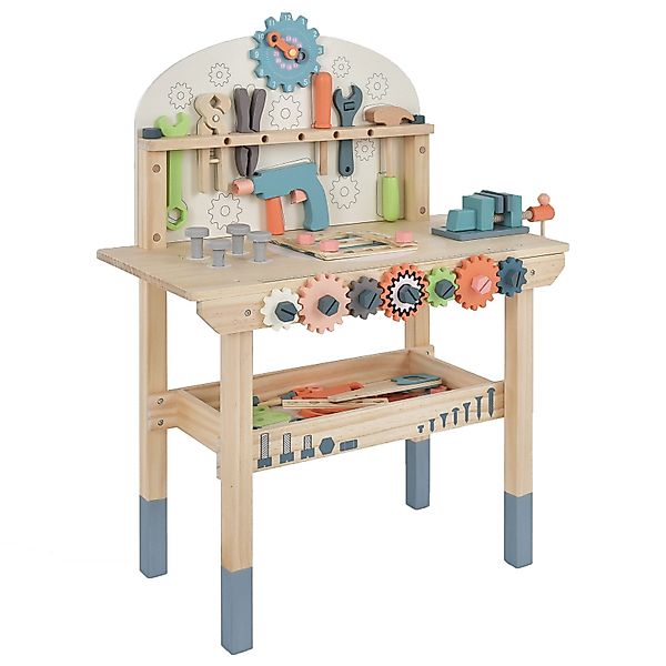 COSTWAY Spielwerkbank Spiel-Werkzeugstation, mit 53 Teile günstig online kaufen
