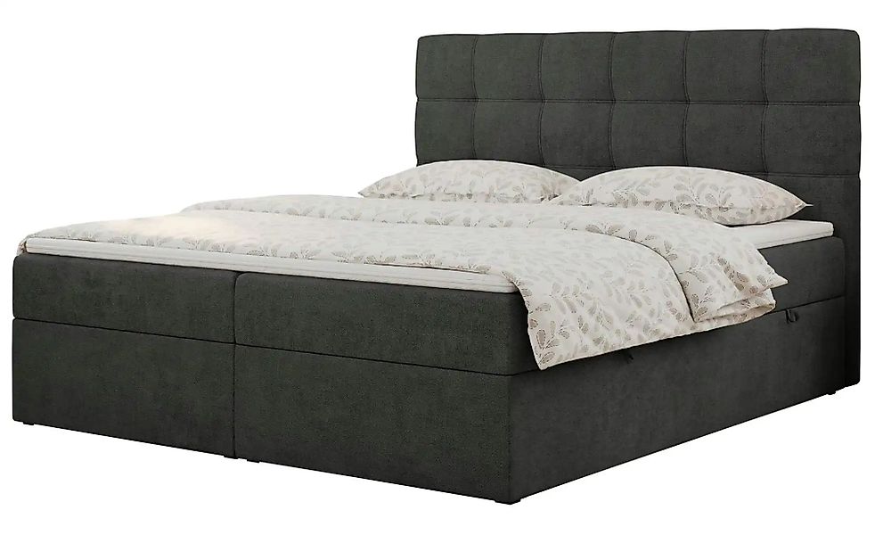 Boxbett mit Bettkasten Erni ¦ grau ¦ Maße (cm): B: 180 H: 110 Betten > Komf günstig online kaufen