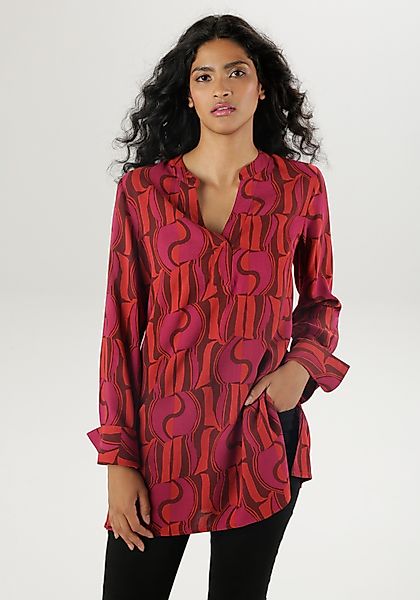 Aniston SELECTED Longbluse mit asymmetrischem Saum günstig online kaufen