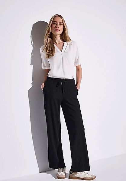 STREET ONE Stoffhose Sommerhose mit Struktur günstig online kaufen