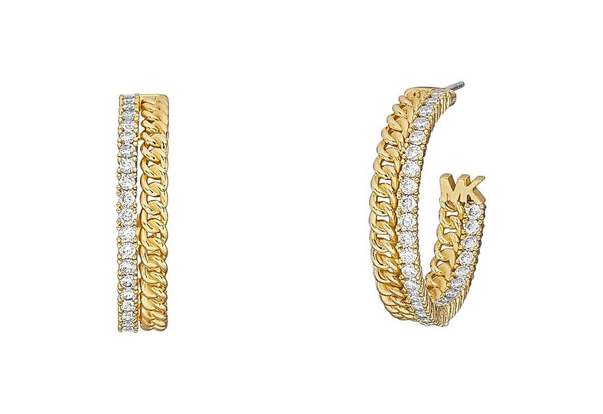 MICHAEL KORS Ohrring-Set Michael Kors Creolen-Ohrringe vergoldet günstig online kaufen