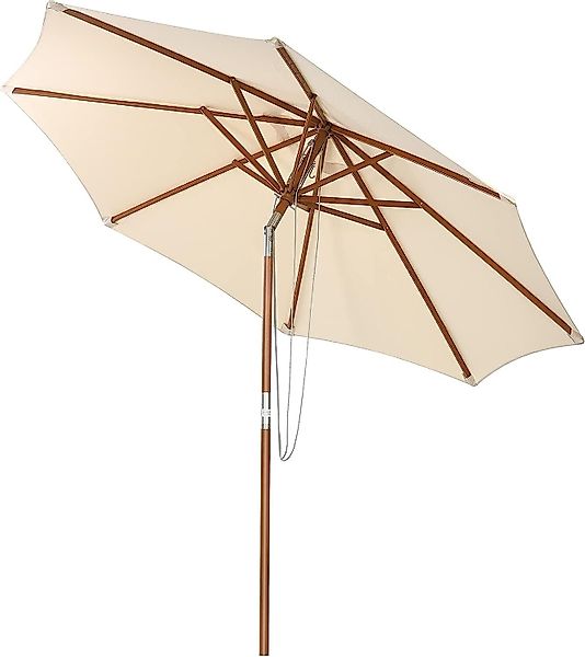KOMFOTTEU Sonnenschirm Gartenschirm 270cm, um 30° günstig online kaufen