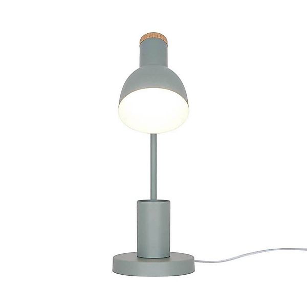 Tischleuchte Devone, staubgrün, Höhe 43 cm, Metall günstig online kaufen