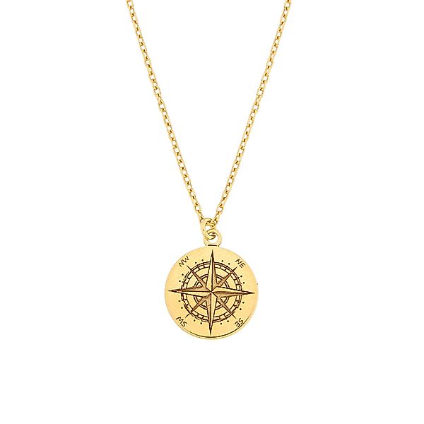 SCHOSCHON Kette mit Anhänger Halskette Kompass günstig online kaufen