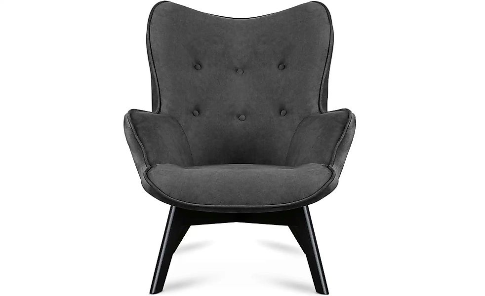 KONSIMO Sessel  Glori ¦ grau ¦ Maße (cm): B: 78 H: 94 Polstermöbel > Sessel günstig online kaufen