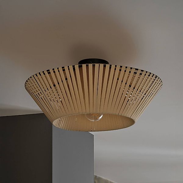 OSRAM Deckenlampe Decor Stripes beige Ø 40,5 cm Textil E27 günstig online kaufen