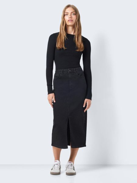 Noisy may Jeansrock "NMKATH NW SLIT MIDI SKIRT VI478BL NOOS" günstig online kaufen