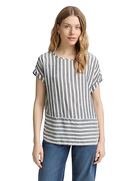 TOM TAILOR Shirtbluse mit Streifen Muster günstig online kaufen