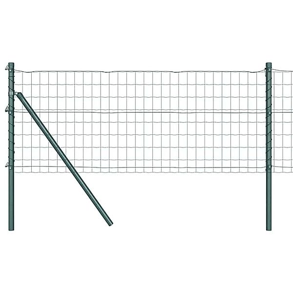 vidaXL Zaun mit Pfosten Grün 0,6 x 50 m Stahl und PVC 3350339 günstig online kaufen