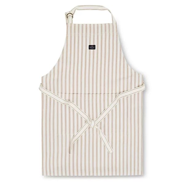 Icons Herringbone Striped Schürze Beige-white günstig online kaufen