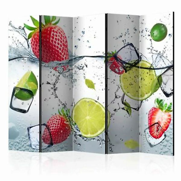 artgeist Paravent Fruit cocktail II [Room Dividers] mehrfarbig Gr. 225 x 17 günstig online kaufen