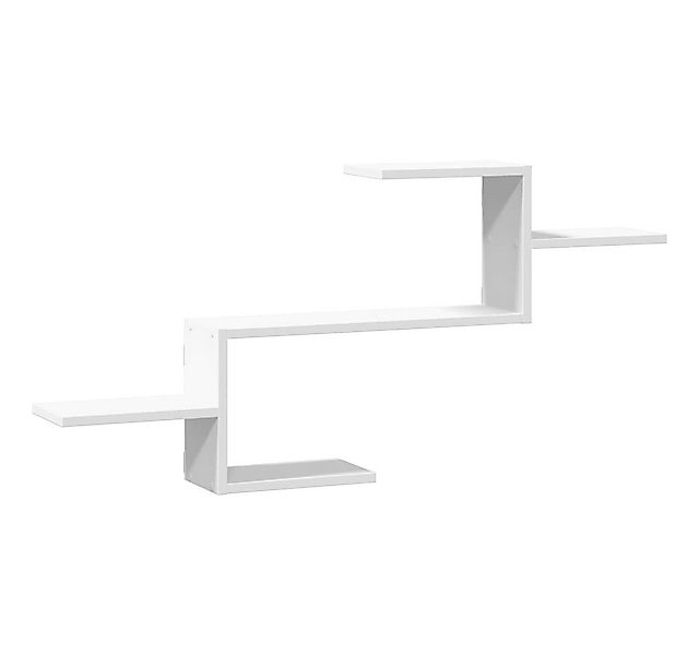 vidaXL Regal Wandregal Weiß 104x15x49 cm Holzwerkstoff, 1-tlg. günstig online kaufen