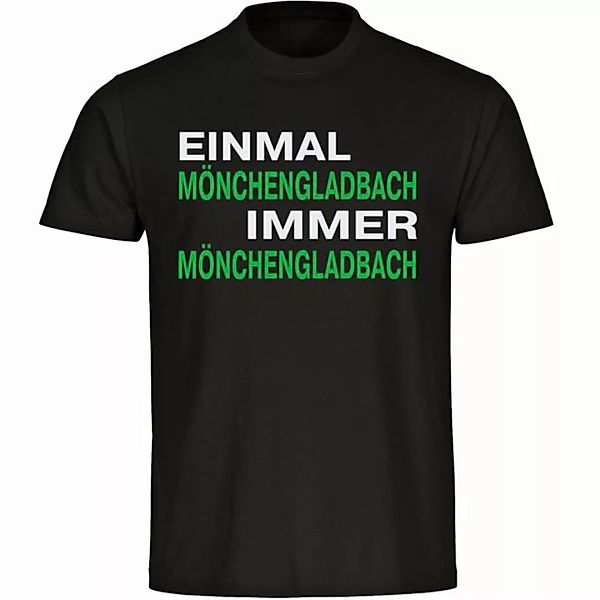 multifanshop T-Shirt Herren Mönchengladbach - Einmal Immer - Männer günstig online kaufen