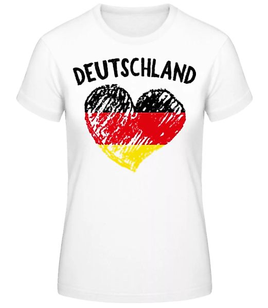 Deutschland Herz Flagge · Frauen Basic T-Shirt günstig online kaufen
