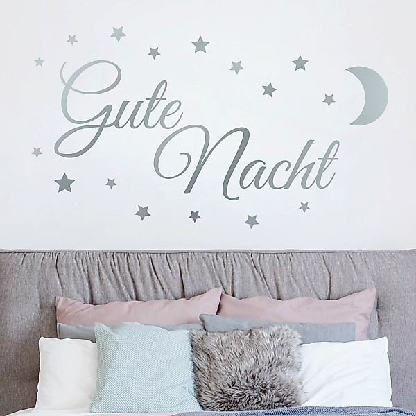 Wandtattoo Gute Nacht mit Sternen und Mond günstig online kaufen