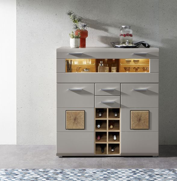 Innostyle Barschrank "FUN PLUS II" 2 Holztüren, 19 Fächer, 1 Klappe, Softcl günstig online kaufen
