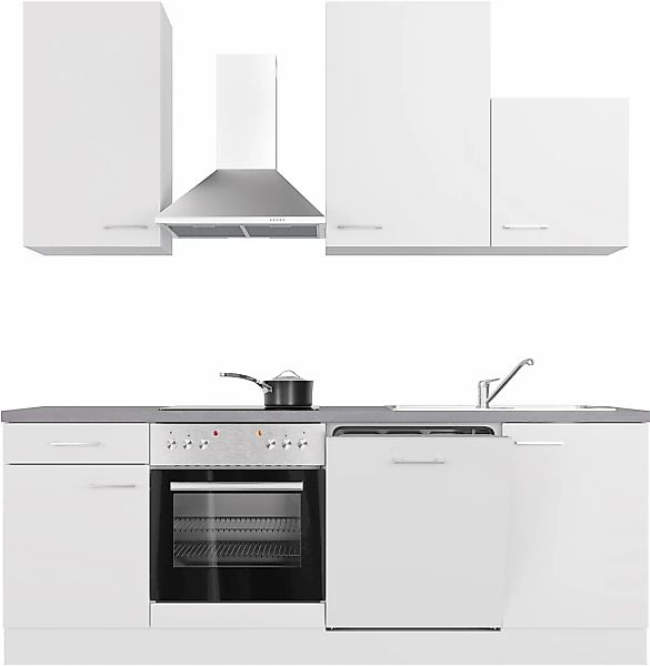 Flex-Well Küchenzeile "Neo" wahlweise mit E-Geräten, Gesamtbreite 220 cm günstig online kaufen