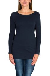 Alkato Langarmshirt Alkato Damen Langarm Longshirt günstig online kaufen