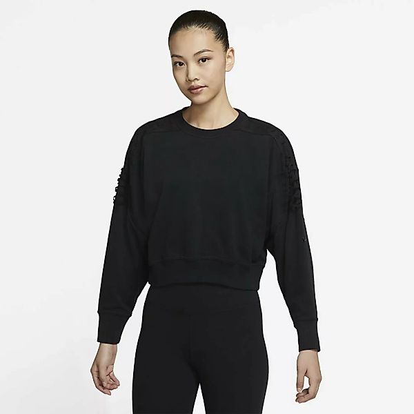 Nike Therma Crew Cropped Sweatshirt L Black / Clear günstig online kaufen
