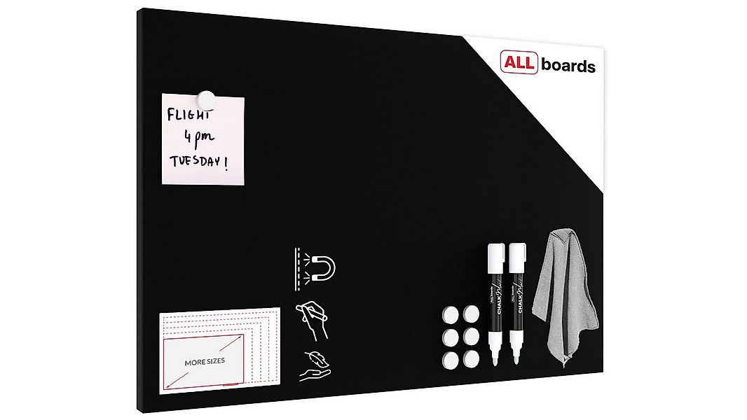 ALLboards Magnettafel ALLboards Metallische Magnettafel KREIDETAFEL SCHWARZ günstig online kaufen