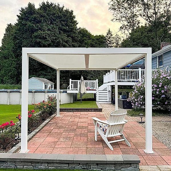 PURPLE LEAF Pergola Pavillon mit Lamellendach günstig online kaufen