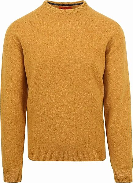 Suitable Lammwolle Pullover O-Ausschnitt Ockerfarben - Größe L günstig online kaufen