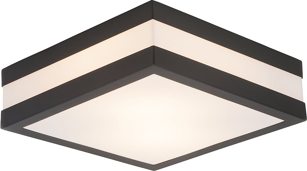 Brilliant Außen-Wandlampe Matteo Anthrazit Weiß günstig online kaufen