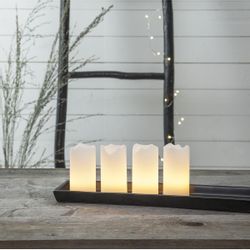 MARELIDA LED-Kerze LED Kerzenset Adventskerzen Echtwachs günstig online kaufen