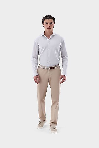 Jerseyhemd mit Piqué Struktur Tailor Fit günstig online kaufen