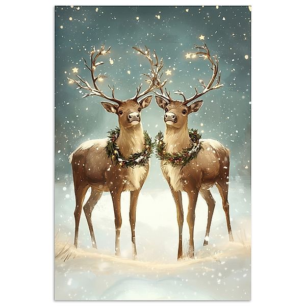 MuchoWow Poster Weihnachtszauber - Winterwald - günstig online kaufen